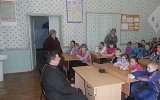 Посещение средней общеобразовательной школы в поселке Ханино, 13.04.2012